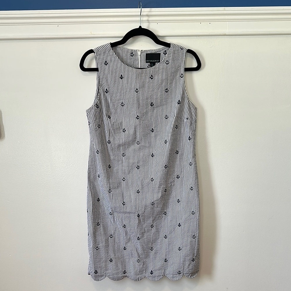 Cynthia Rowley Black and White Striped Mini Dress - SIZE 6. Good condition